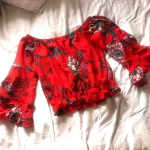 Gorgeous red crop top